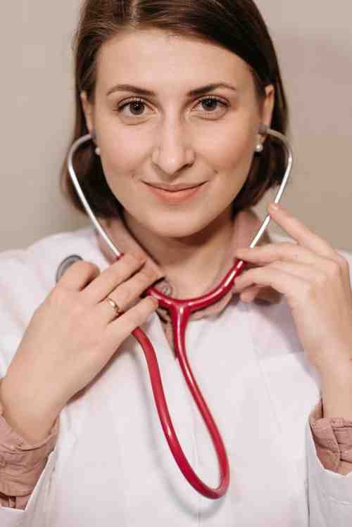 Compassionate healthcare clinicians reviewing health awareness resources